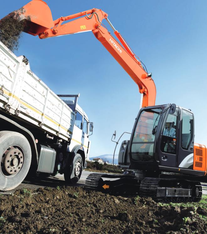 Hitachi ZX70LC-5G excavator specs & dimensions (2017 - 2025