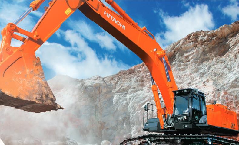 BIG Hitachi ZX870 loading 40t dump trucks - YouTube