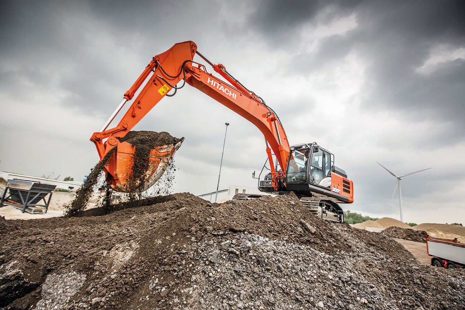 Hitachi ZX300LC-6 excavator specs & dimensions (2016 - 2021