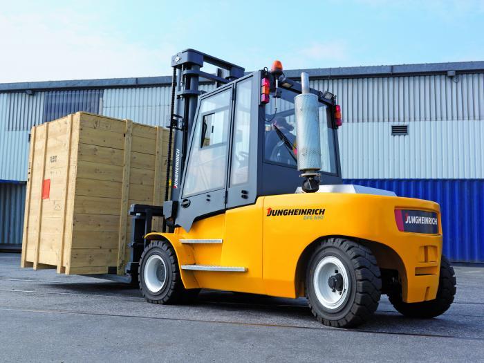 Jungheinrich DFG 75 diesel forklift specs (1993 2000) Lift trucks