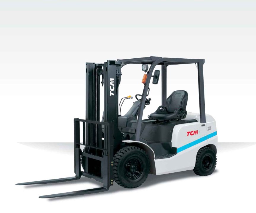 TCM フォークリフト 2 トン TCM 2トン ヒンジフォーク ディーゼル車 3mマスト FD20T13 – 中古