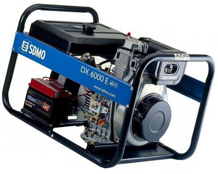 SDMO DX 6000 E Specifications & Technical Data (1998-2005