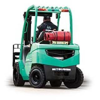 Mitsubishi FG 10 T LPG forklift specs & dimensions (1996