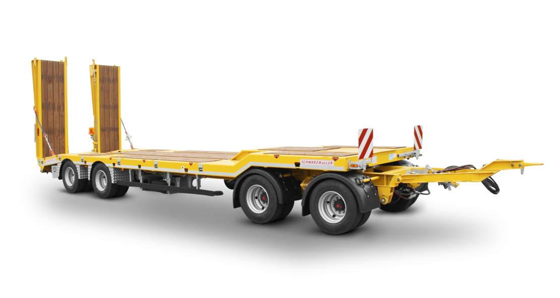 Schwarzmüller 4axle low loader trailer with offset platform (2019 2024) Trailer Specs