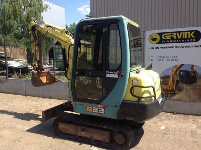 Yanmar B 22 excavator specs & dimensions (1989 - 1993
