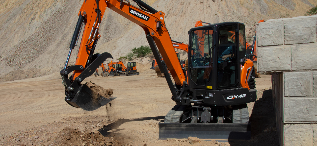 Doosan DX42-5K excavator specs & dimensions (2021 - 2023