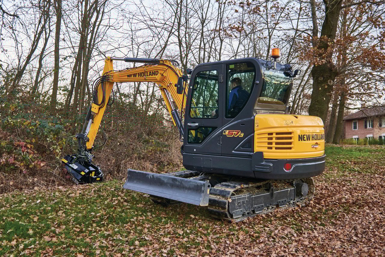 New Holland E57C excavator specs & dimensions (2017 - 2021