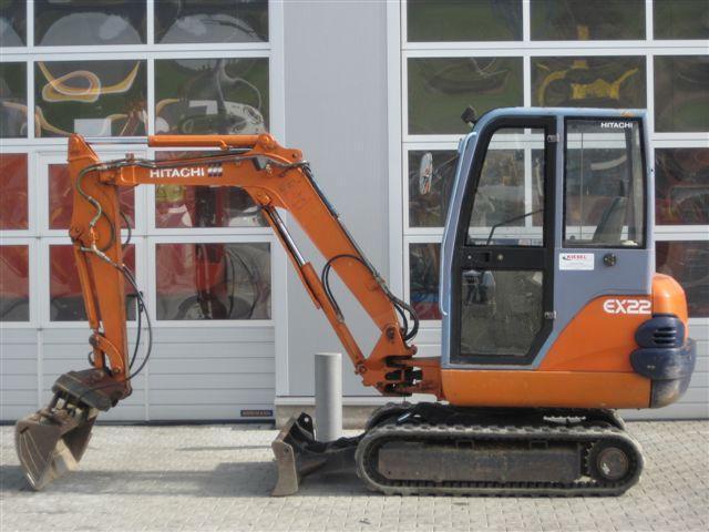 Hitachi EX 22 excavator specs & dimensions (1990 - 1994) | Diggers ...