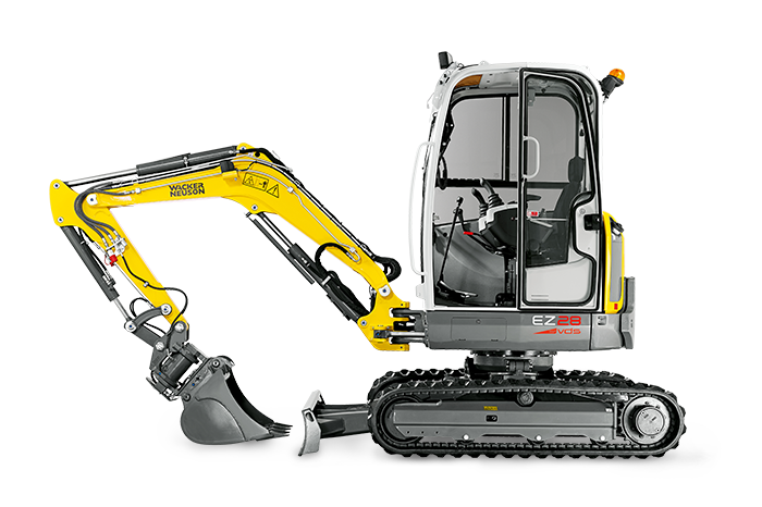 Wacker Neuson EZ28 excavator specs & dimensions (2014 - 2018