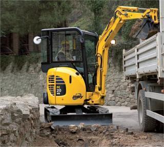 Komatsu PC20MRx excavator specs & dimensions (1999 - 2004