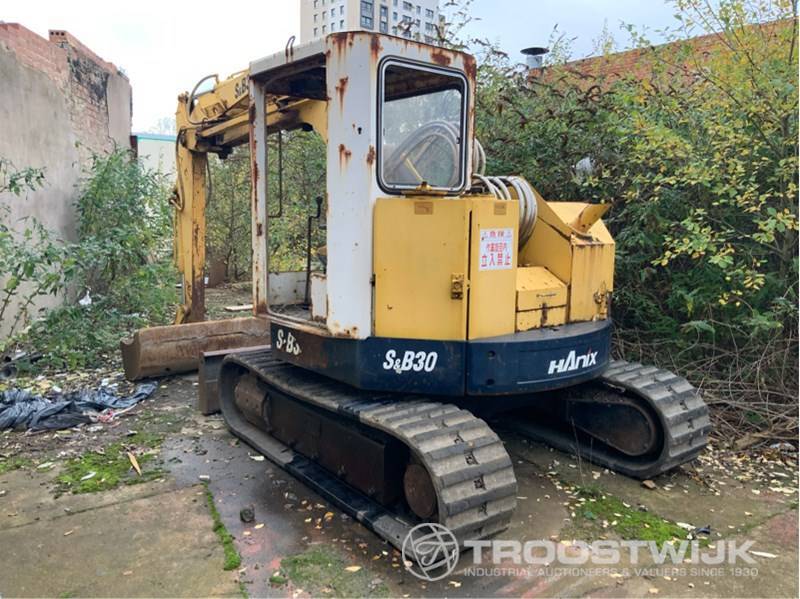 Hanix S&B 30 excavator specs & dimensions (1988 - 1993