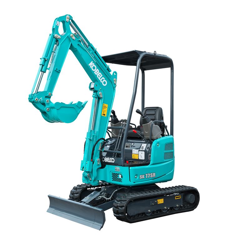 Kobelco SK 17 SR 5 excavator specs & dimensions (2015 - 2017