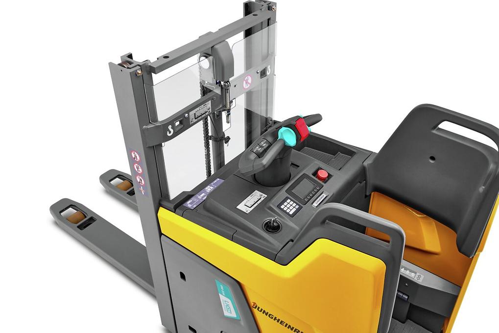 Jungheinrich ERD 220i Stand up rider pallet stacker specs (2022 2024