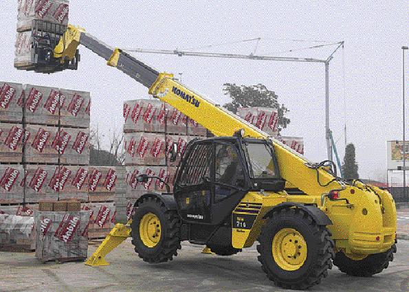 Komatsu WH716 telehandler specs & dimensions (2004 - 2009