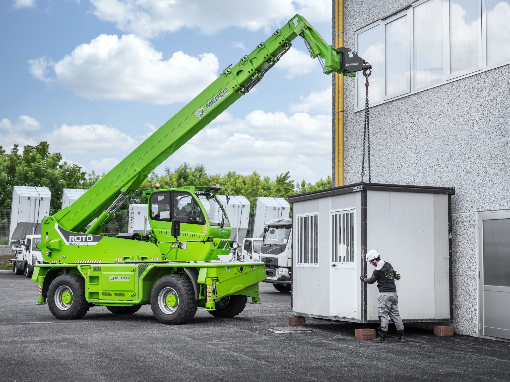 Merlo Roto 50.30 S Plus rotating telehandler specs (2020 2021