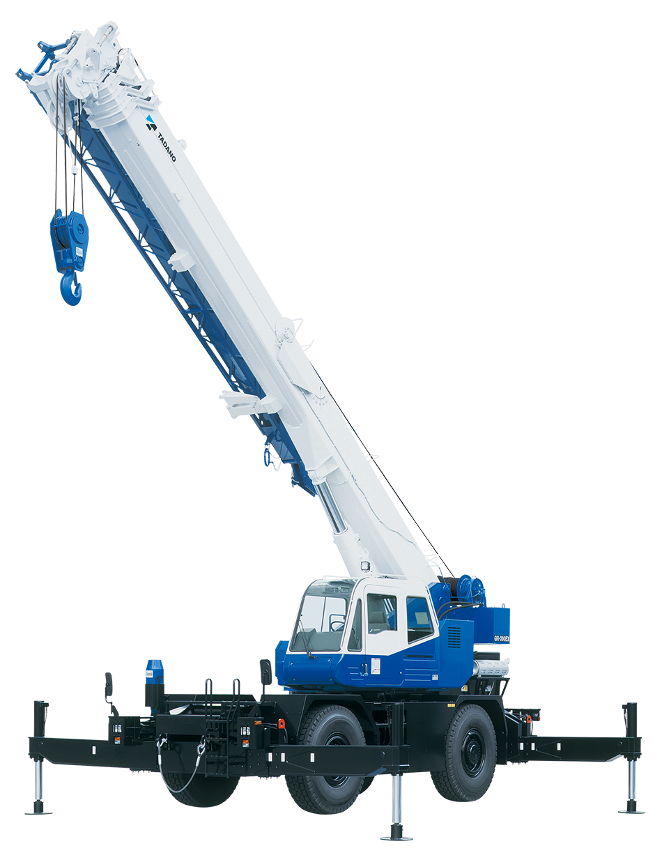 Tadano GR-300EX-3 crane - load chart, specs & dimensions