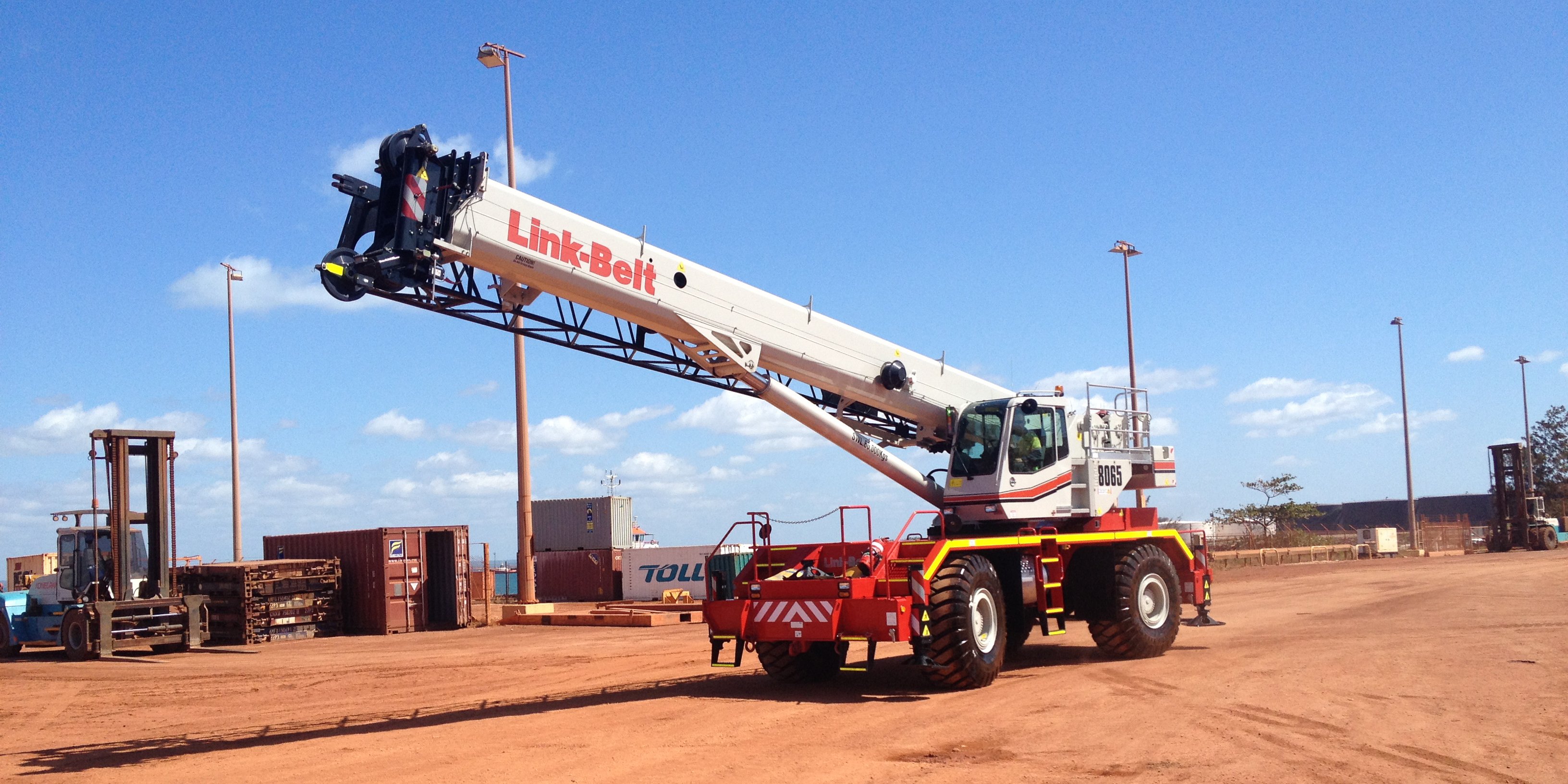 Link-Belt RTC-8065 Series II crane - load chart, specs