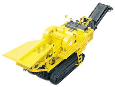 Pala gommata Komatsu JH30B Caricatore  (1965) Rubble-recycling-plants-br-350-jg-komatsu