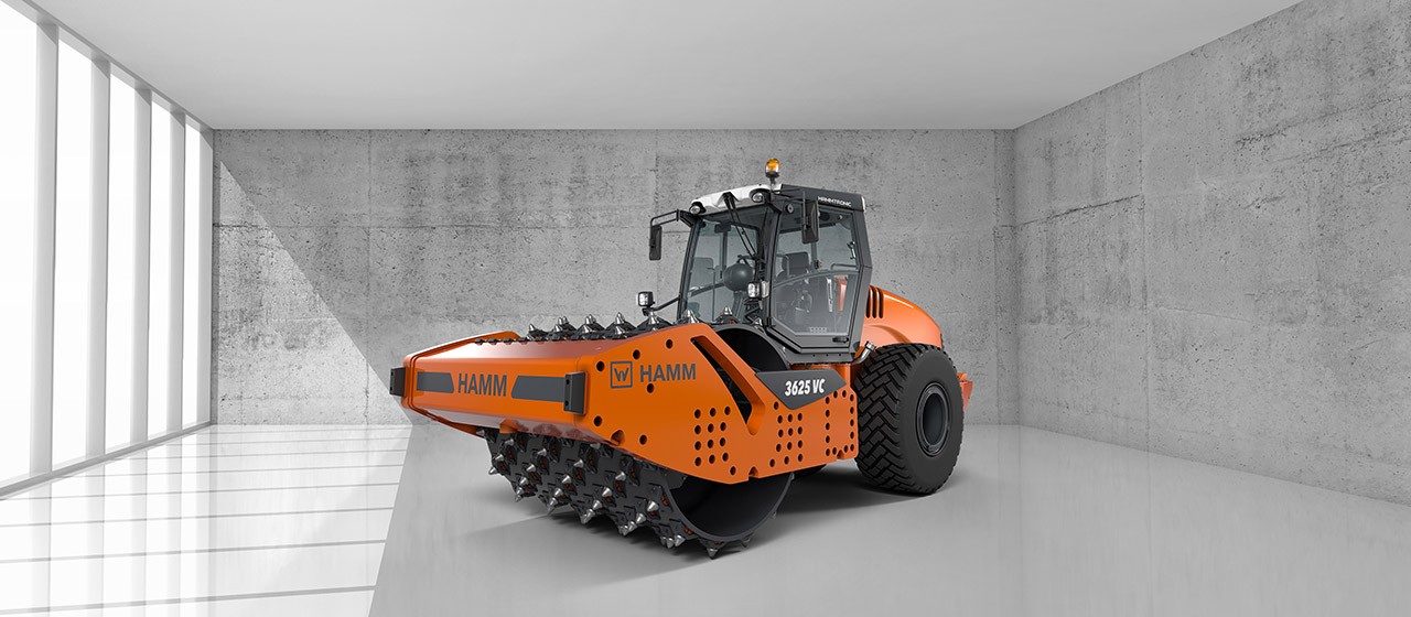 Hamm single drum roller
