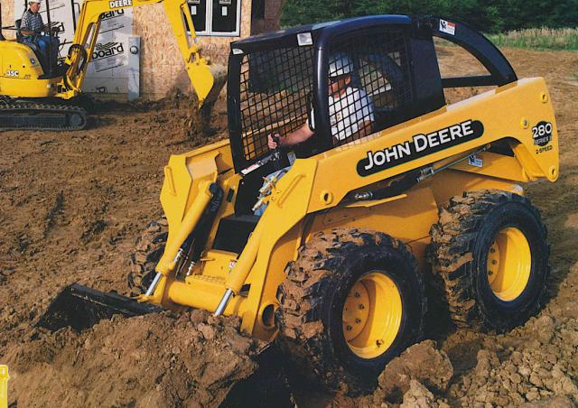 John Deere Construction 240 Skid Steer Specs & Dimensions