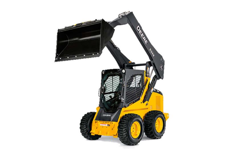 John Deere Construction 324E Skid Steer Specs & Dimensions (2014