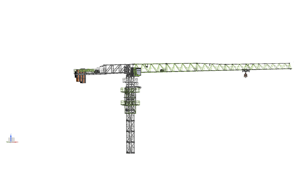 Zoomlion R165-10RA crane - load chart, specs & dimensions