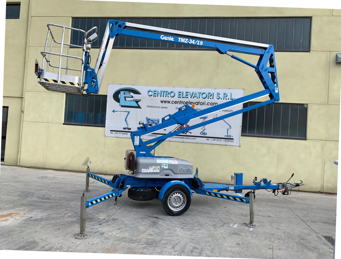 Genie TMZ 34/19 Specs (2001 2010) Truck Mounted Articulating Boom