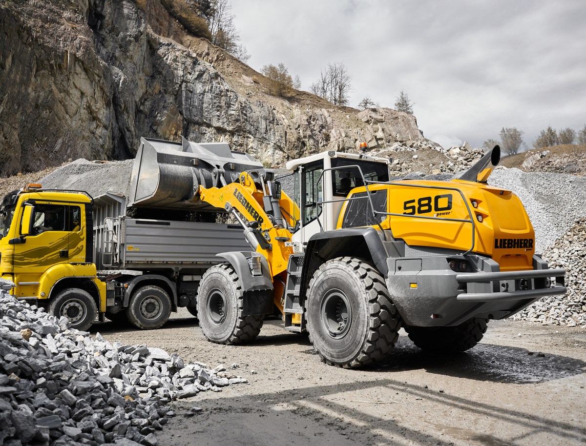 Liebherr L 580 XPower Wheel Loader Specs & Dimensions (2019 - 2025