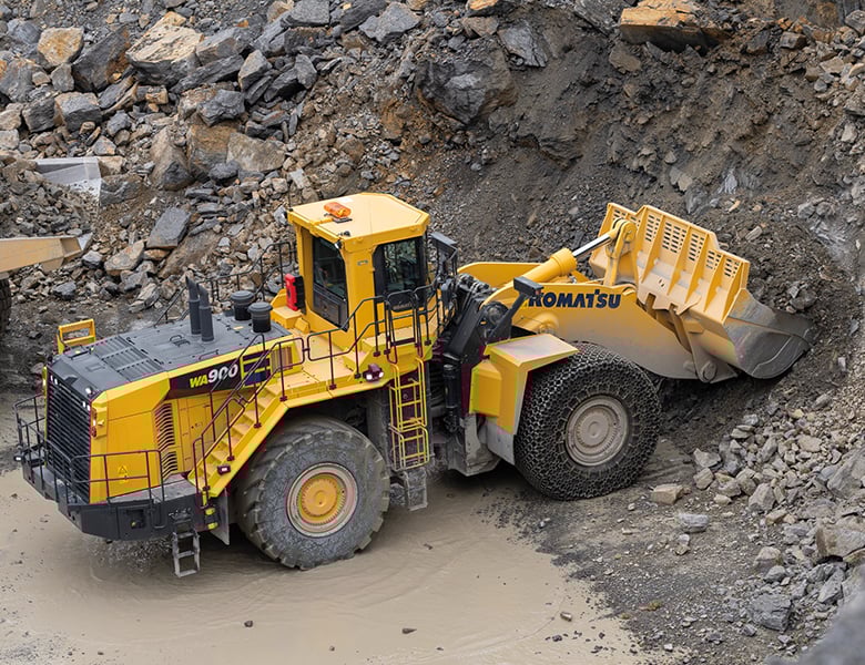 コマツ KOMATSU WA900-3 & PC200-8 セット KOMATSU】コマツ ホイルローダーWA900-3 ホワイトバージョン